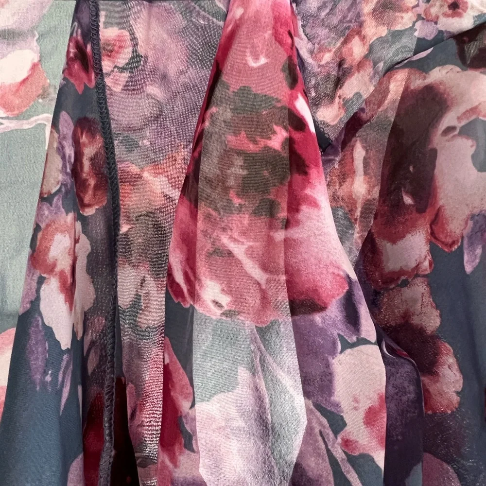 Lularoe Shirley kimono cover cardigan gorgeous floral - Picture 3 of 3